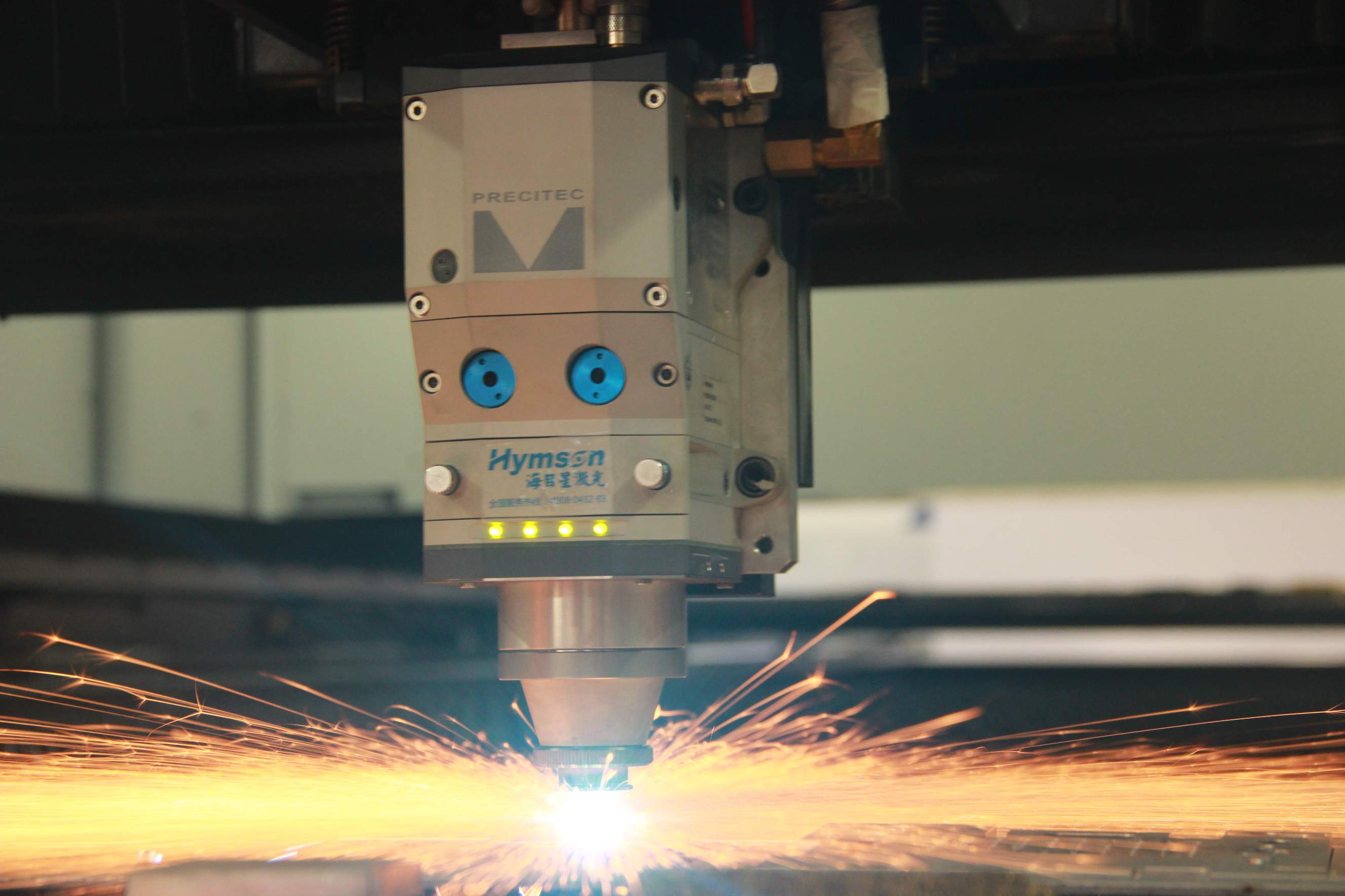 Hymson 15 מטר אורך סדרת HF- מכונת חיתוך לייזר סיבים בגודל גדול במיוחד